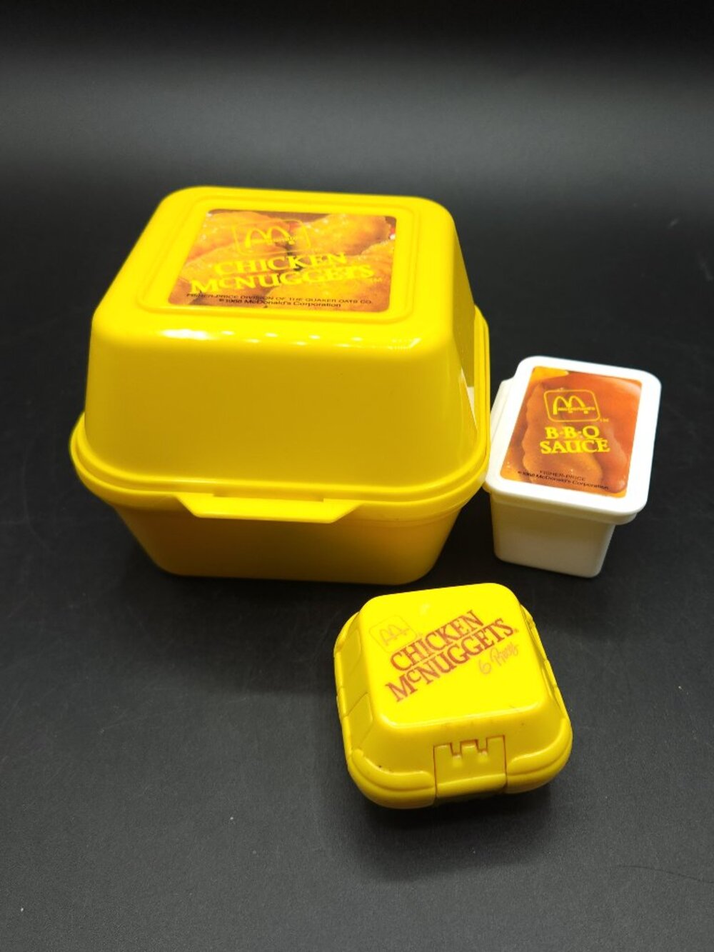 Vintage Fisher Price McDonalds 6 Pcs Chicken McNuggets Fun with Food and Toy